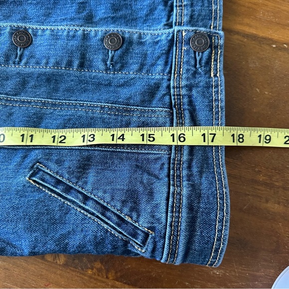 Cat & Jack Blue Denim Vest Jean Jacket kids size L 10/12 NWT - Picture 3 of 5